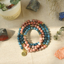 Load image into Gallery viewer, The Healing Apatite Rhodonite Mala
