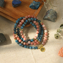 Load image into Gallery viewer, The Healing Apatite Rhodonite Mala
