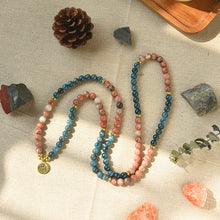 Load image into Gallery viewer, The Healing Apatite Rhodonite Mala
