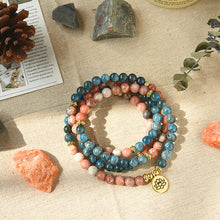 Load image into Gallery viewer, The Healing Apatite Rhodonite Mala
