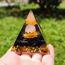 Load image into Gallery viewer, Lotus Pyramid | Tourmaline
