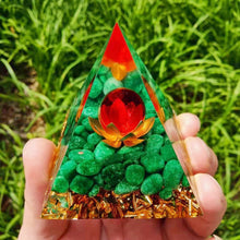 Load image into Gallery viewer, Lotus Pyramid | Fuchsite
