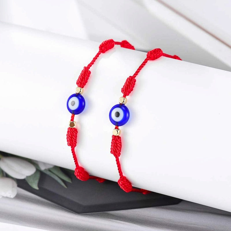 Evil Eye 7 Knot Lucky Bracelets