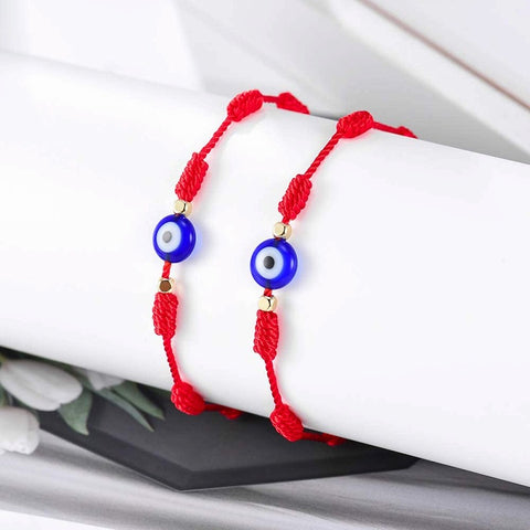 Evil Eye 7 Knot Lucky Bracelets
