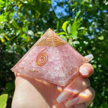 Load image into Gallery viewer, Rose Quartz Power Pyramid
