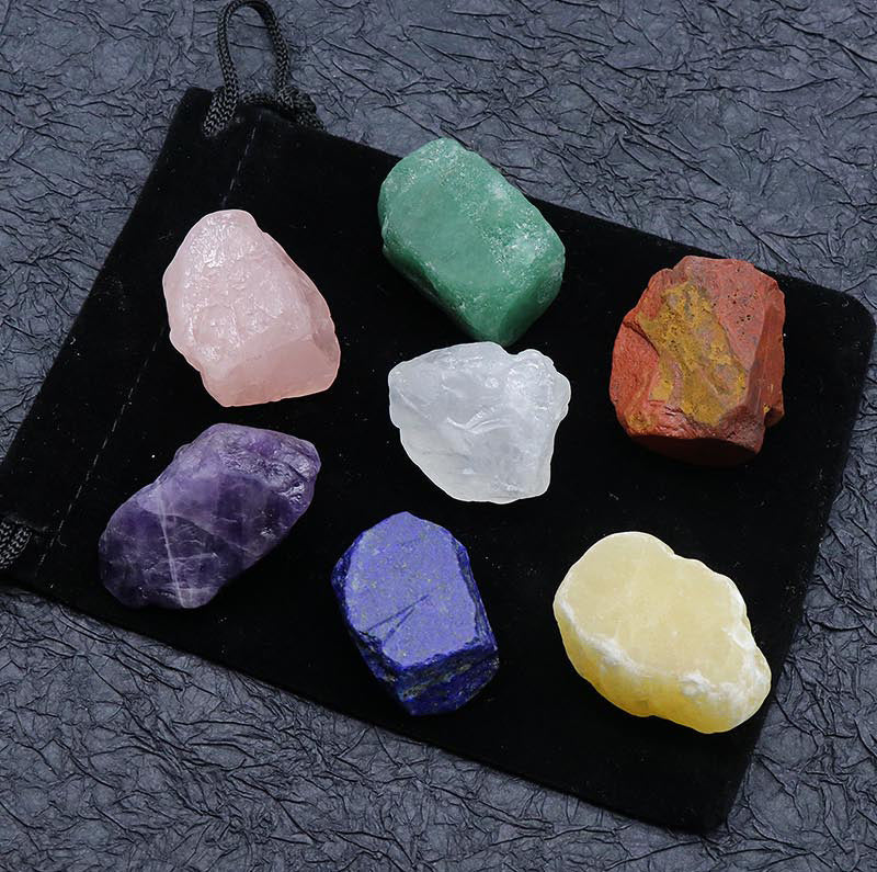 Rough Chakra Stone Set