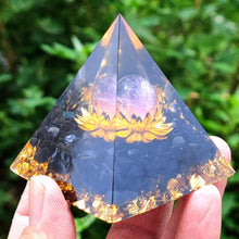 Load image into Gallery viewer, Lotus Pyramid | Tourmaline
