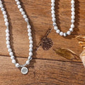 White Turquoise Mala
