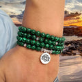 Malachite Lotus Mala