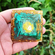 Load image into Gallery viewer, Malachite Orgone Pyramid

