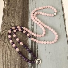 Load image into Gallery viewer, Rose Quartz Amethyst Mala
