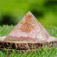 Load image into Gallery viewer, Rose Quartz Power Pyramid
