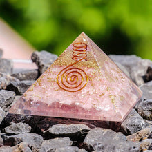 Load image into Gallery viewer, Rose Quartz Power Pyramid

